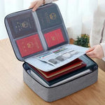 Document Organizer Bag Oxford Fabric Locking Large Capacity