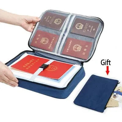 Document Organizer Bag Oxford Fabric Locking Large Capacity