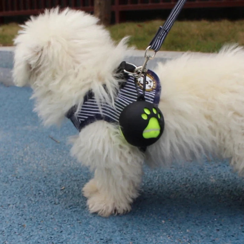 Dog Ball Holder Hands-Free Clip-On Rubber