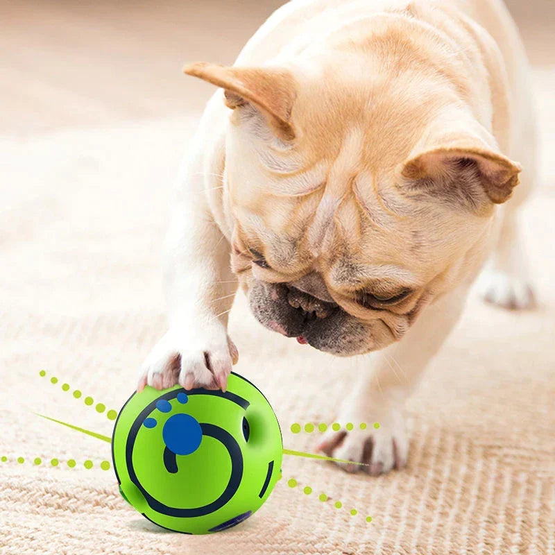Dog Ball Interactive Noise-Making Battery-Free