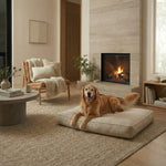 Dog Bed Machine-Washable Cover Water-Resistant Insert Recycled-Bottle Fill