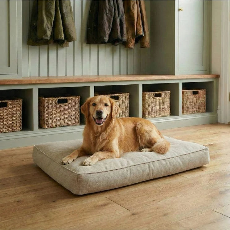 Dog Bed Machine-Washable Cover Water-Resistant Insert Recycled-Bottle Fill