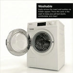 Dog Bed Machine-Washable Cover Water-Resistant Insert Recycled-Bottle Fill