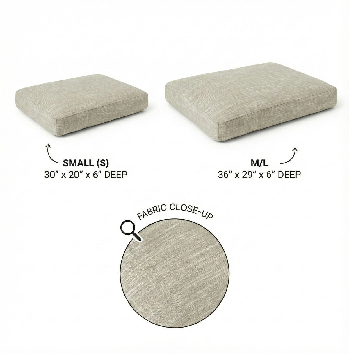 Dog Bed Machine-Washable Cover Water-Resistant Insert Recycled-Bottle Fill