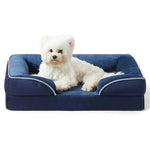 Dog Bed Orthopedic Foam Removable Machine-Washable Velvet Cover