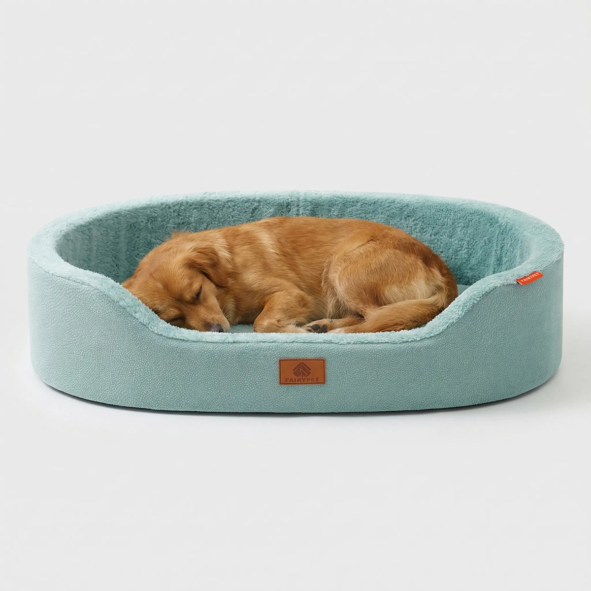 Dog Bed Orthopedic Foam Waterproof Lining Raised Edges