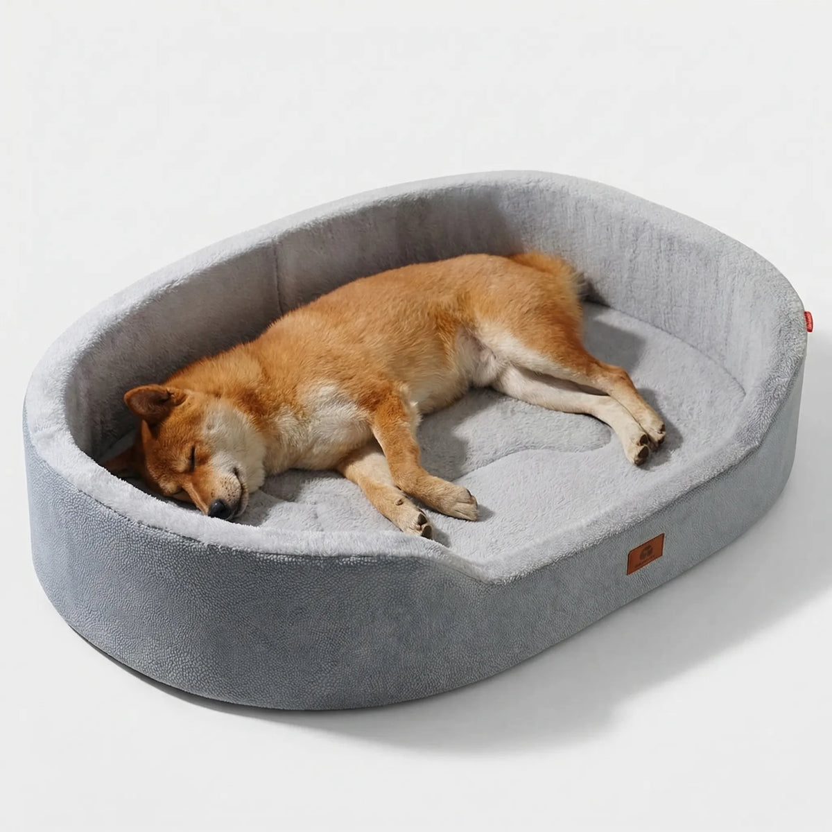 Dog Bed Orthopedic Foam Waterproof Lining Raised Edges