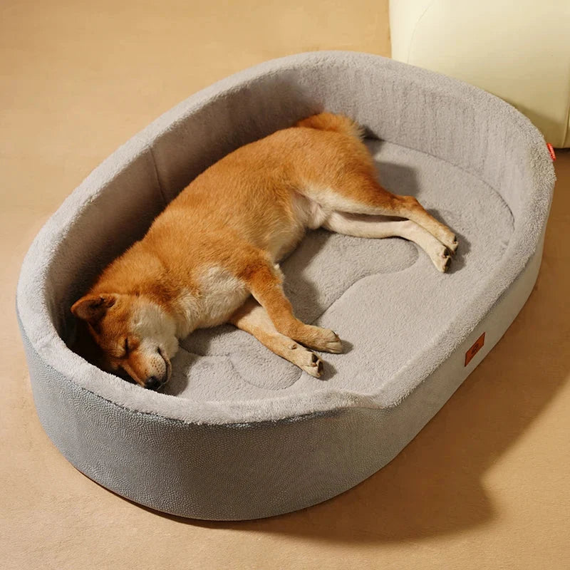 Dog Bed Orthopedic Foam Waterproof Lining Raised Edges
