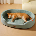 Dog Bed Orthopedic Foam Waterproof Lining Raised Edges