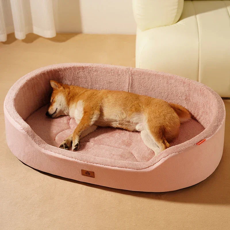 Dog Bed Orthopedic Foam Waterproof Lining Raised Edges