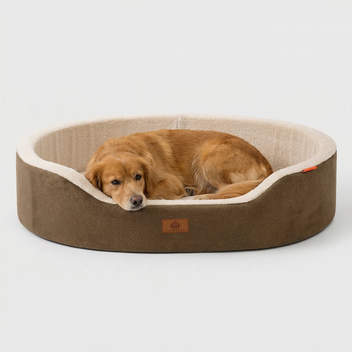 Dog Bed Orthopedic Foam Waterproof Lining Raised Edges