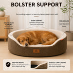 Dog Bed Orthopedic Foam Waterproof Lining Raised Edges