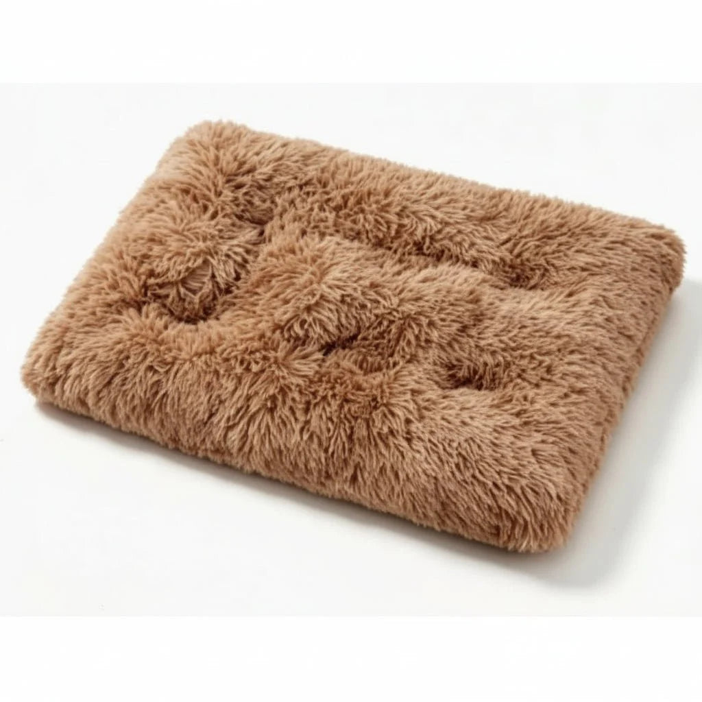 Dog Bed Orthopedic Foam Waterproof Lining Removable Faux Fur Cover
