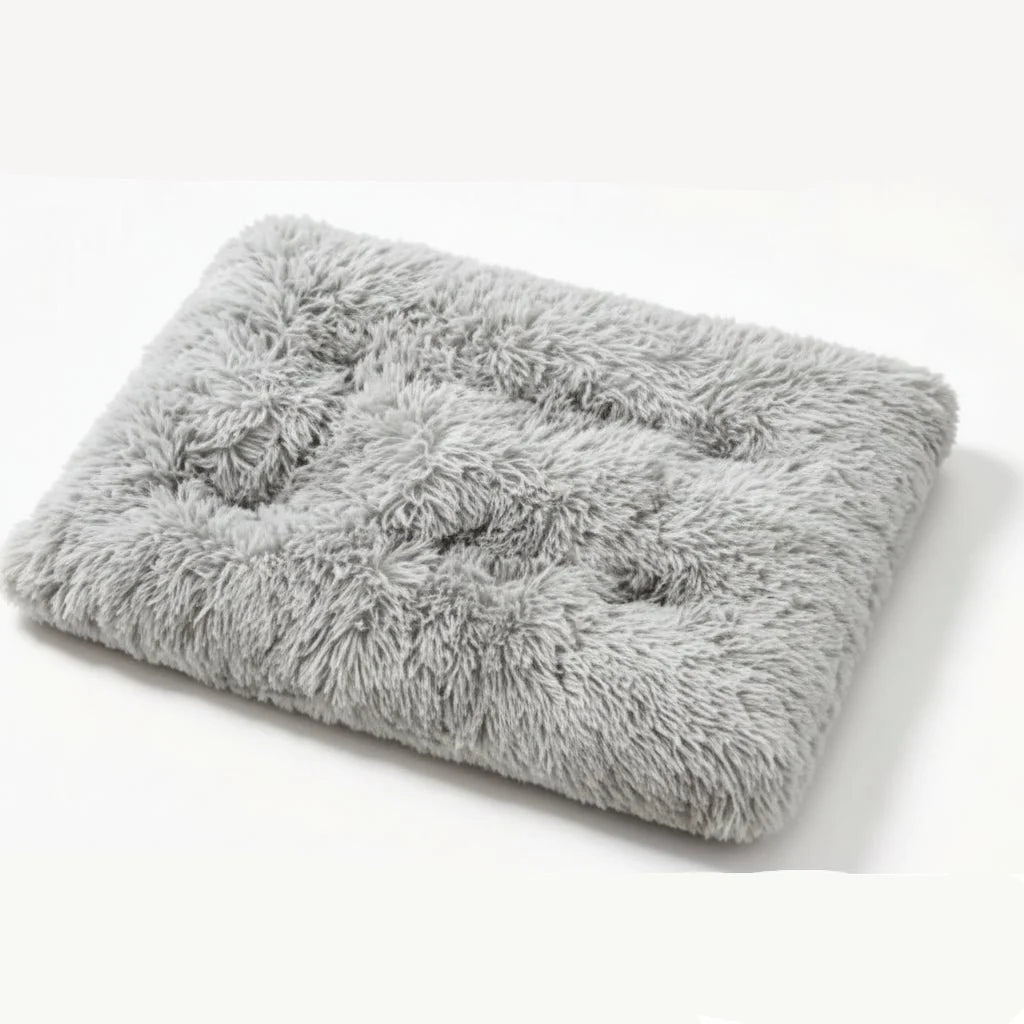 Dog Bed Orthopedic Foam Waterproof Lining Removable Faux Fur Cover