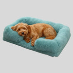 Dog Bed Plush Padded Raised Sides Removable Machine-Washable Cover