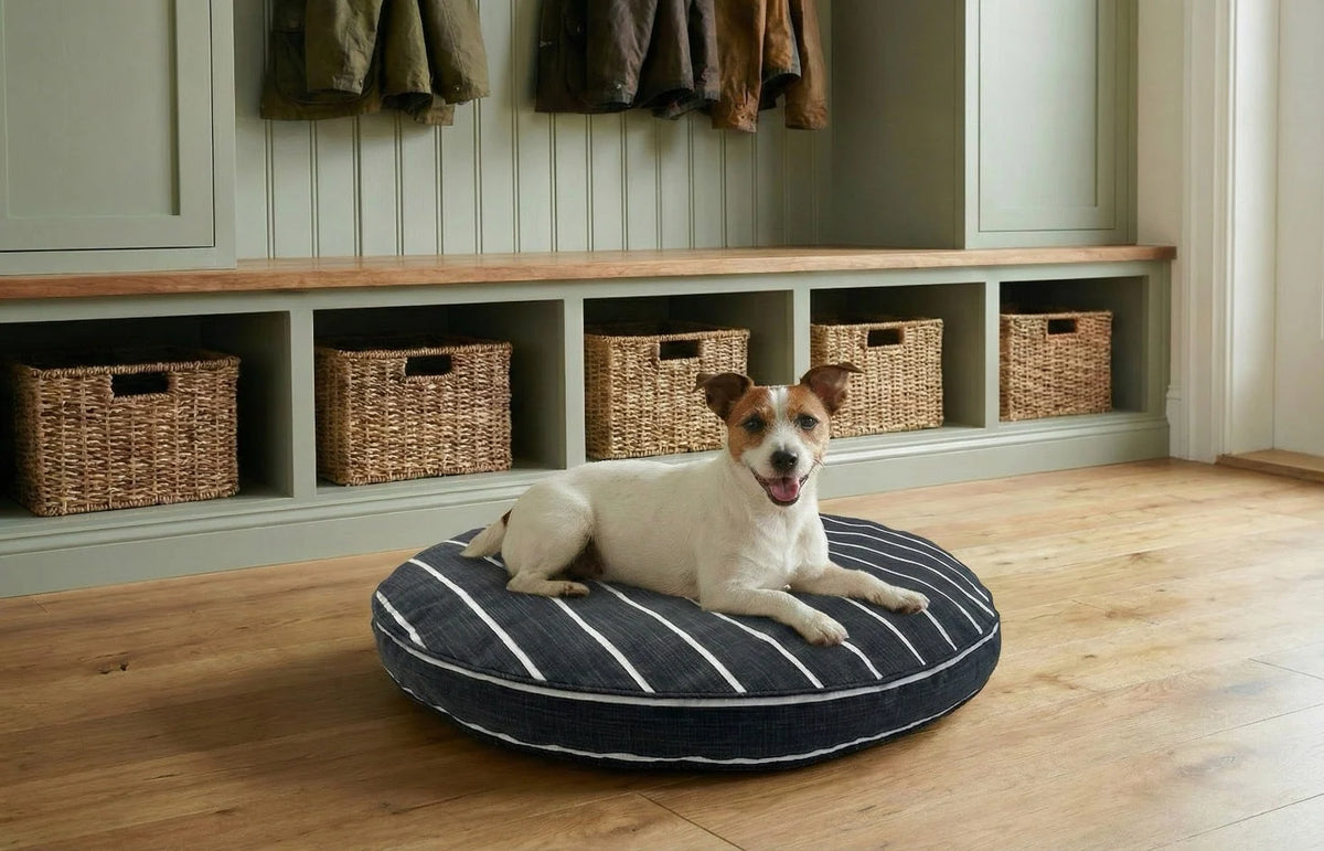 Dog Bed Round Machine-Washable Cover Hypoallergenic Fill