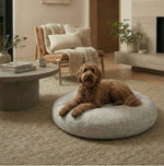 Dog Bed Round Machine-Washable Cover Hypoallergenic Fill