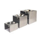 Dog Bowl Stand Stainless Steel Non-Slip Three Heights