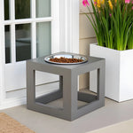 Dog Bowl Stand Waterproof Stainless Steel Bowl Two Heights