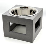 Dog Bowl Stand Waterproof Stainless Steel Bowl Two Heights
