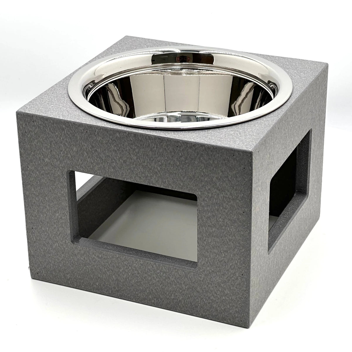 Dog Bowl Stand Waterproof Stainless Steel Bowl Two Heights