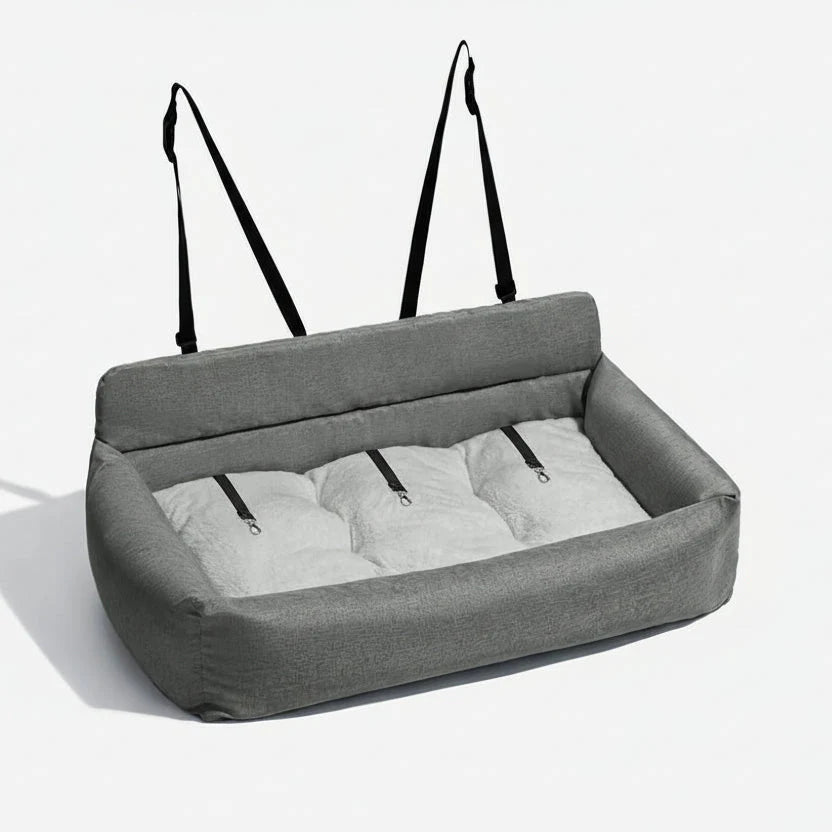 Dog Car Bed Washable Non-Slip Secure Straps