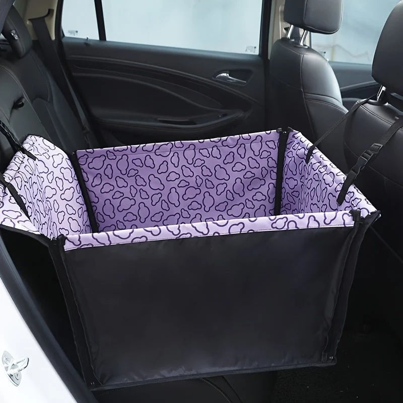 Dog Car Seat Cover Waterproof Padded Non-Slip Straps
