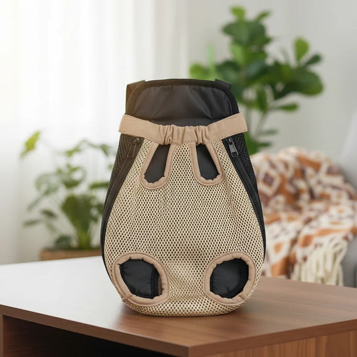Dog Carrier Bag Ergonomic Hands-Free Safety Strap