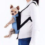 Dog Carrier Bag Ergonomic Hands-Free Safety Strap
