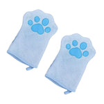 Dog & Cat Bath Gloves Absorbent Quick-Dry 2-Pack