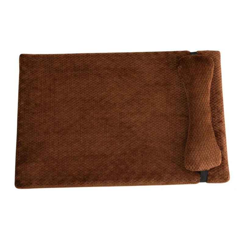 Dog & Cat Bed Calming Plush Removable Pad