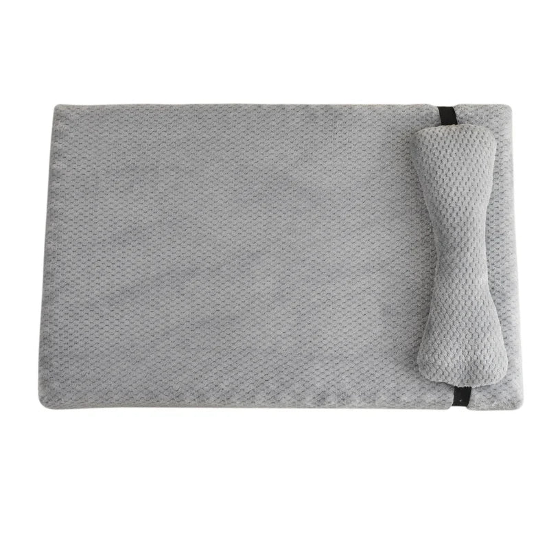 Dog & Cat Bed Calming Plush Removable Pad