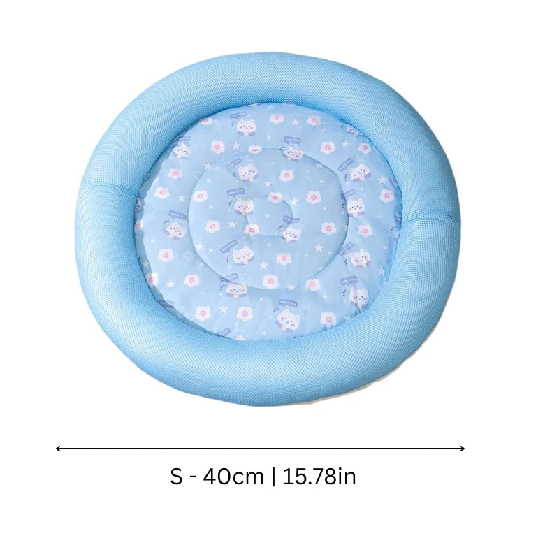 Dog & Cat Bed Plush Bolster Non-Slip Base