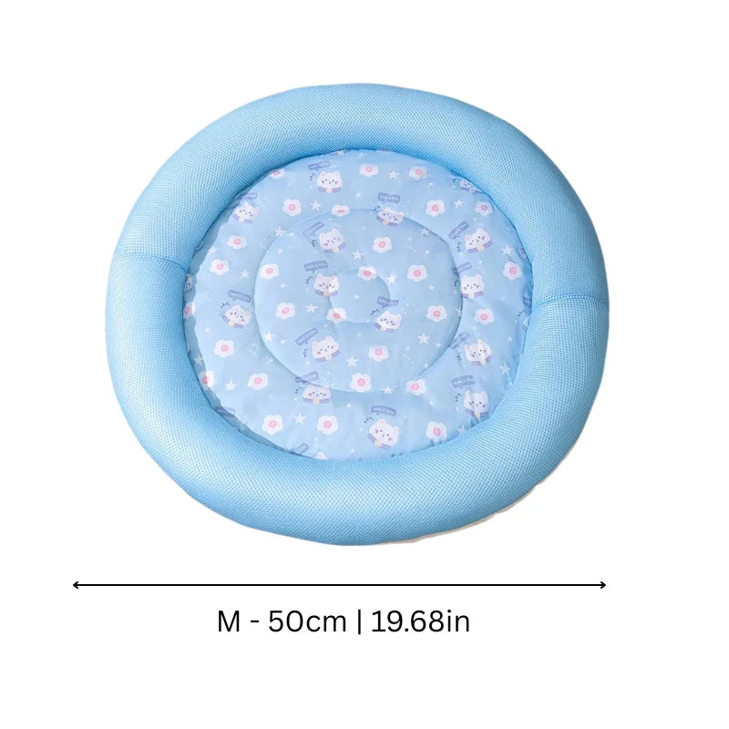 Dog & Cat Bed Plush Bolster Non-Slip Base