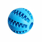 Dog Chew Ball Treat-Dispensing Textured Natural Rubber