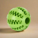 Dog Chew Ball Treat-Dispensing Textured Natural Rubber
