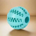 Dog Chew Ball Treat-Dispensing Textured Natural Rubber