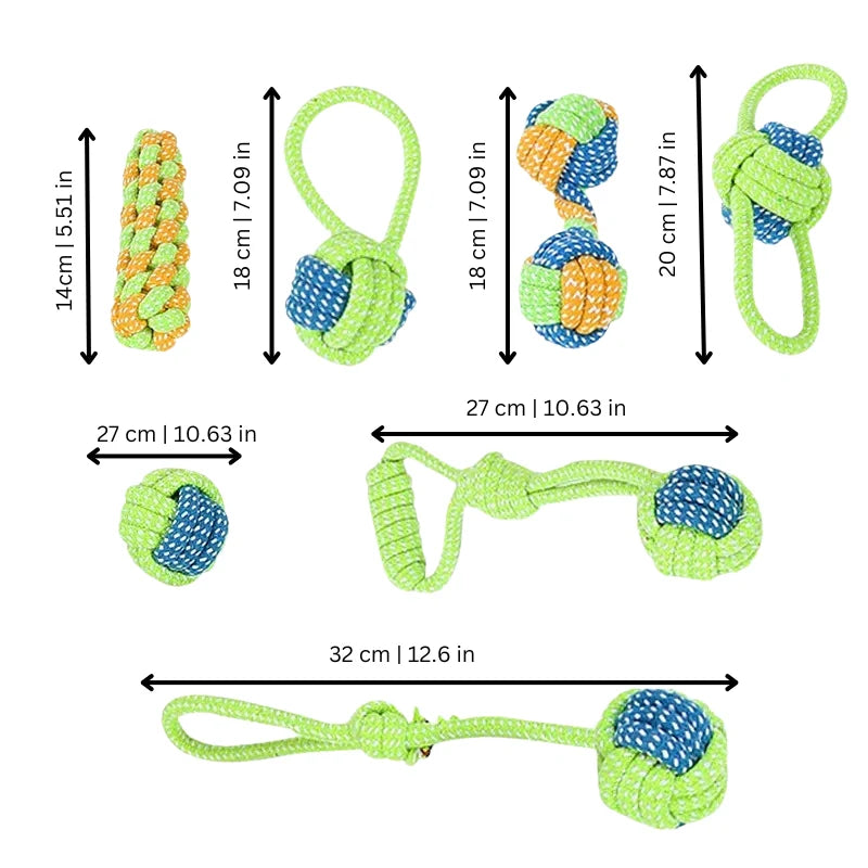 Dog Chew Toy Durable Cotton Rope Dental Care