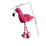 Dog Chew Toy Plush Squeaker & Tug Rope 2-Pack