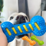Dog Chew Toy Textured Teeth-Cleaning Durable Rubber