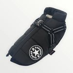Dog Coat Water-Resistant Integrated Harness Reflective Details