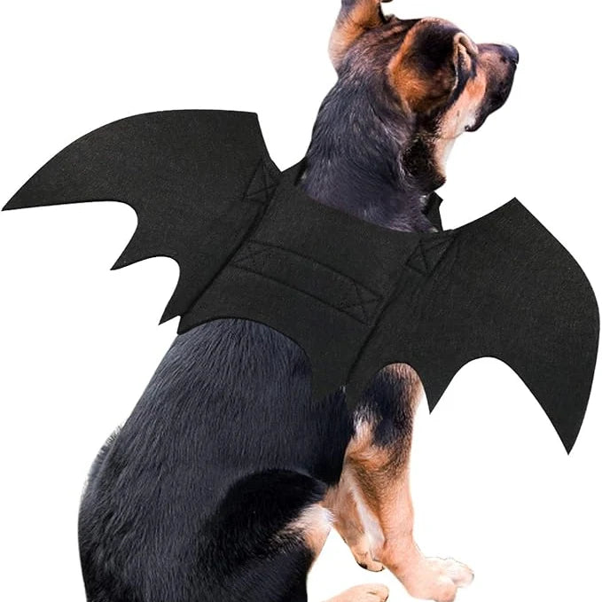 Dog Costume Bat Wings Soft Felt Adjustable Straps