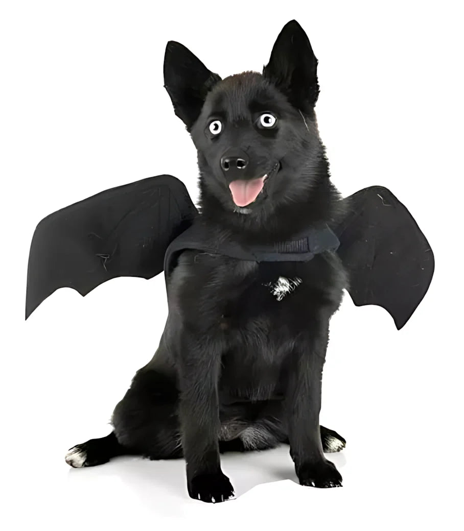 Dog Costume Bat Wings Soft Felt Adjustable Straps