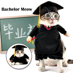 Dog Costume Professor Outfit Breathable Cotton-Polyester Fabric