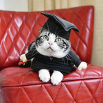 Dog Costume Professor Outfit Breathable Cotton-Polyester Fabric