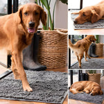 Dog Door Mat Absorbent Non-Slip Muddy Paw Protection