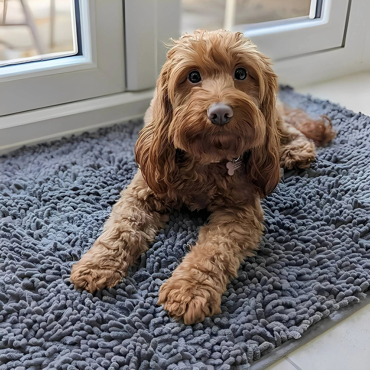 Dog Door Mat Absorbent Non-Slip for Muddy Paws
