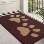 Dog Door Mat Chenille Microfibre Non-Slip Backing Machine Washable
