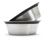 Dog Feeder Elevated Triple Stainless Steel Bowls