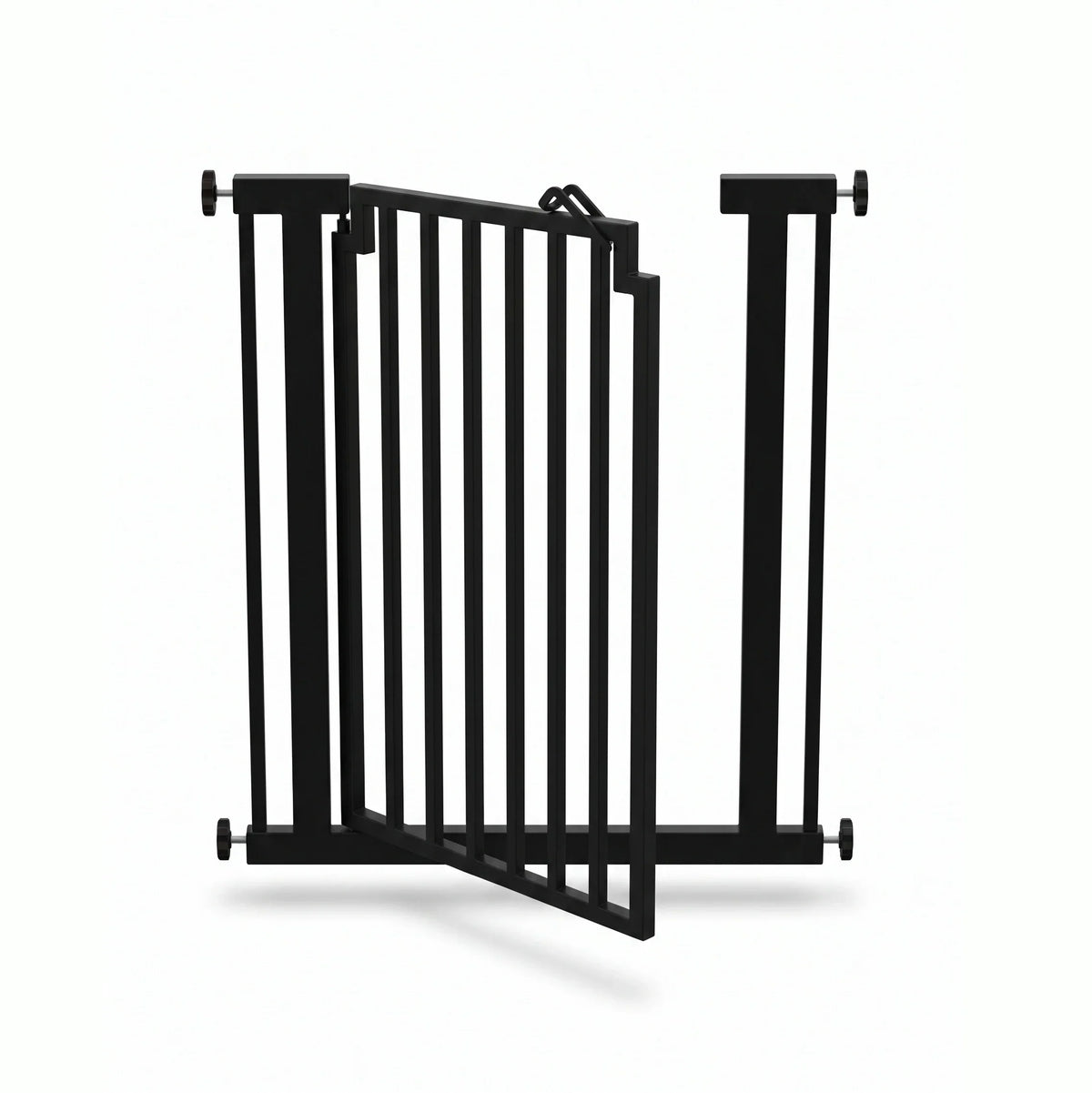 Dog Gate Extra Tall 42 Inch Steel Walk-Through Pressure-Mounted